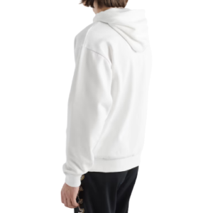 Celine Homme Logo Print Cotton Jersey Hoodie White