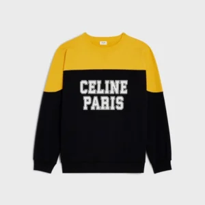 CELINE LOOSE SWEATSHIRT IN COTTON FLEECE GREY