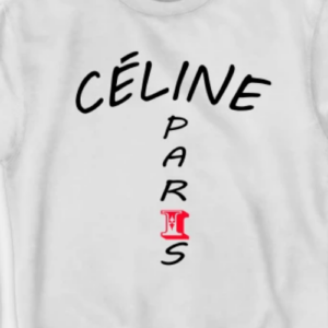 Celine Paris White And Black Logo Sweatshirts